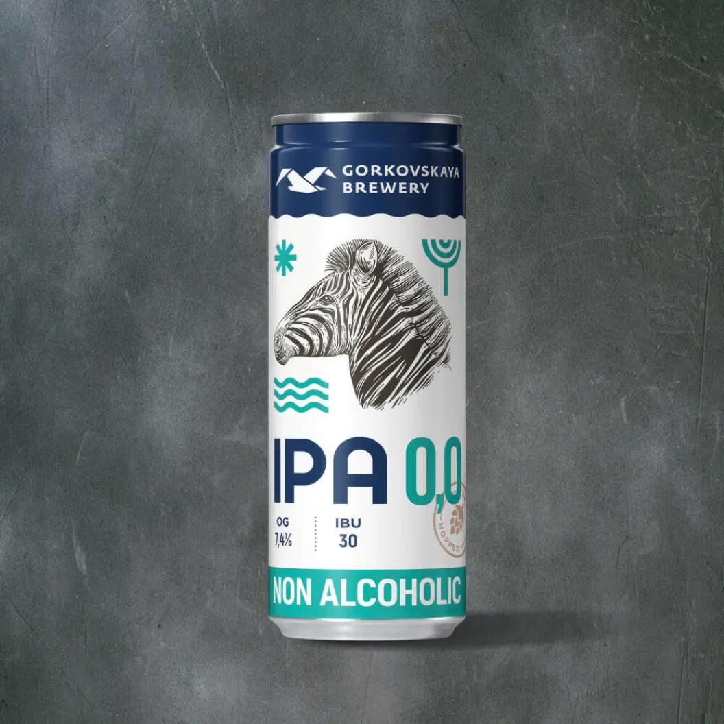 Бургер клуб РОННИ: Безалкогольное пиво "Горьковская пивоварня IPA 0,0"