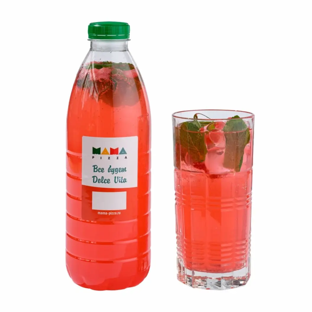 Кафе Мама Пицца: Клубничный лимонад 1 л