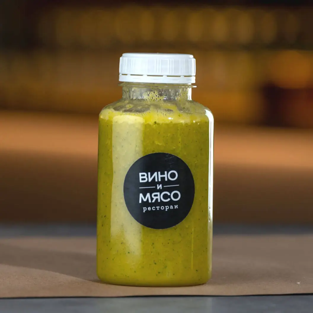 Ресторан Вино и Мясо: Смузи Ананас, манго и мята