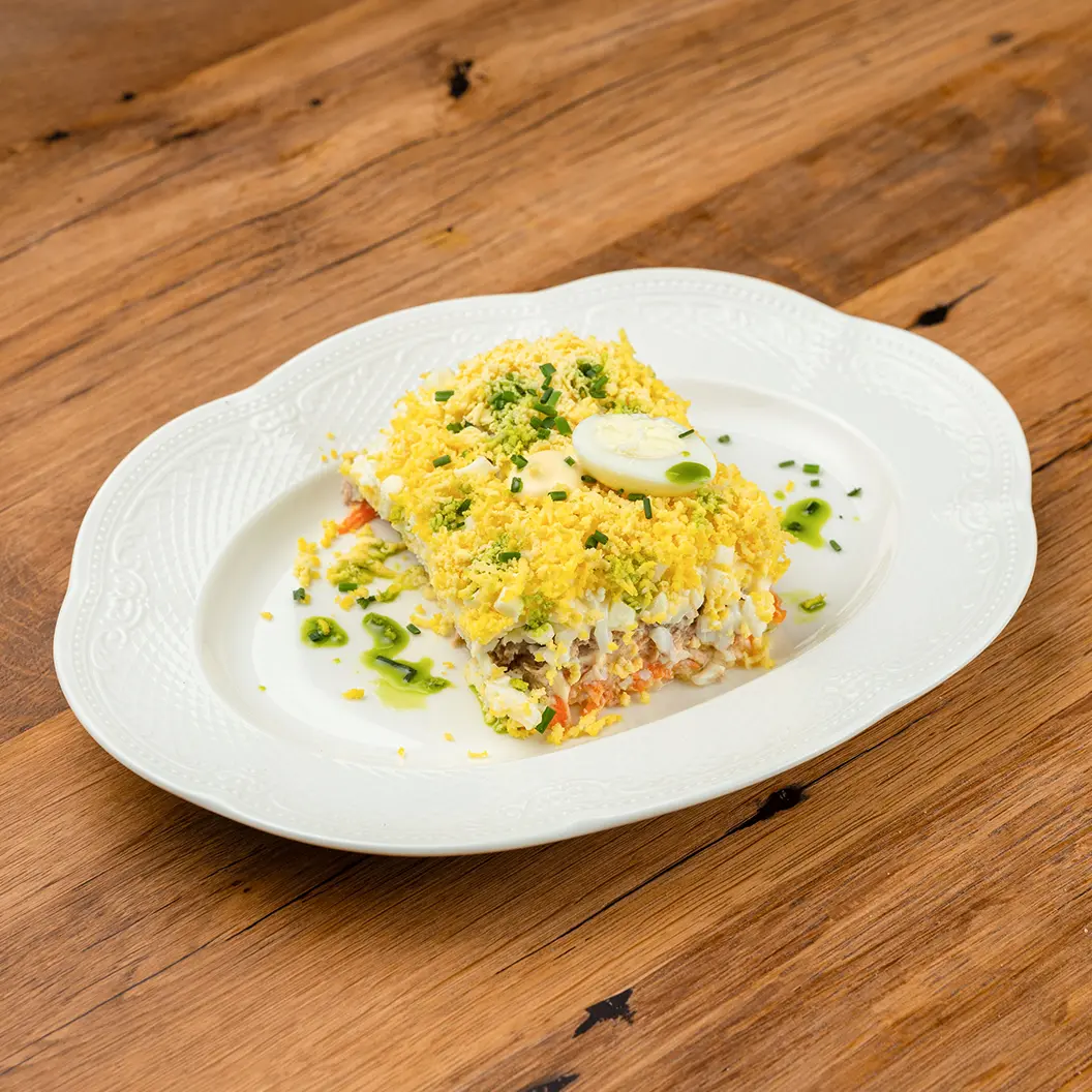 Сыр Бор: Мимоза с тунцом