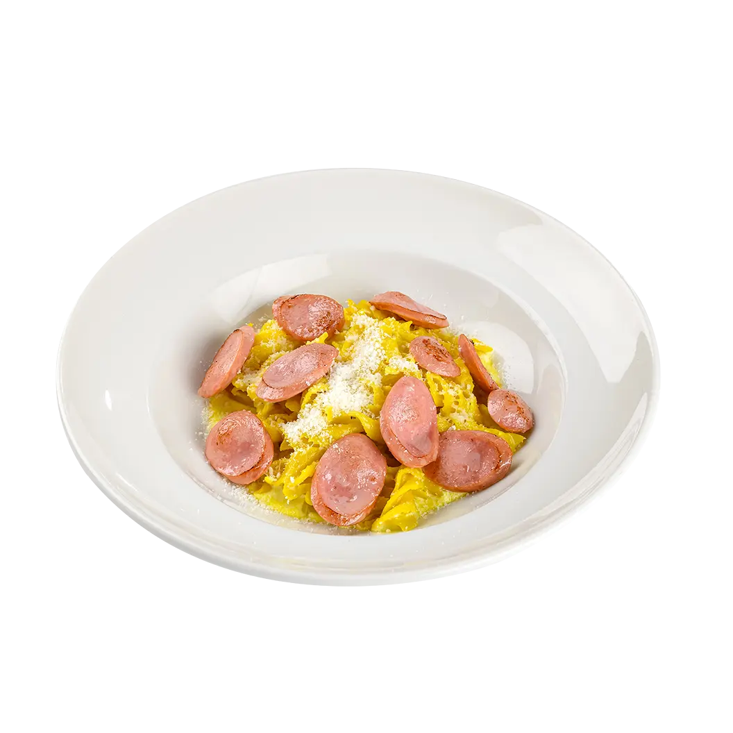 Мама Пицца: Макарошки с сосисками