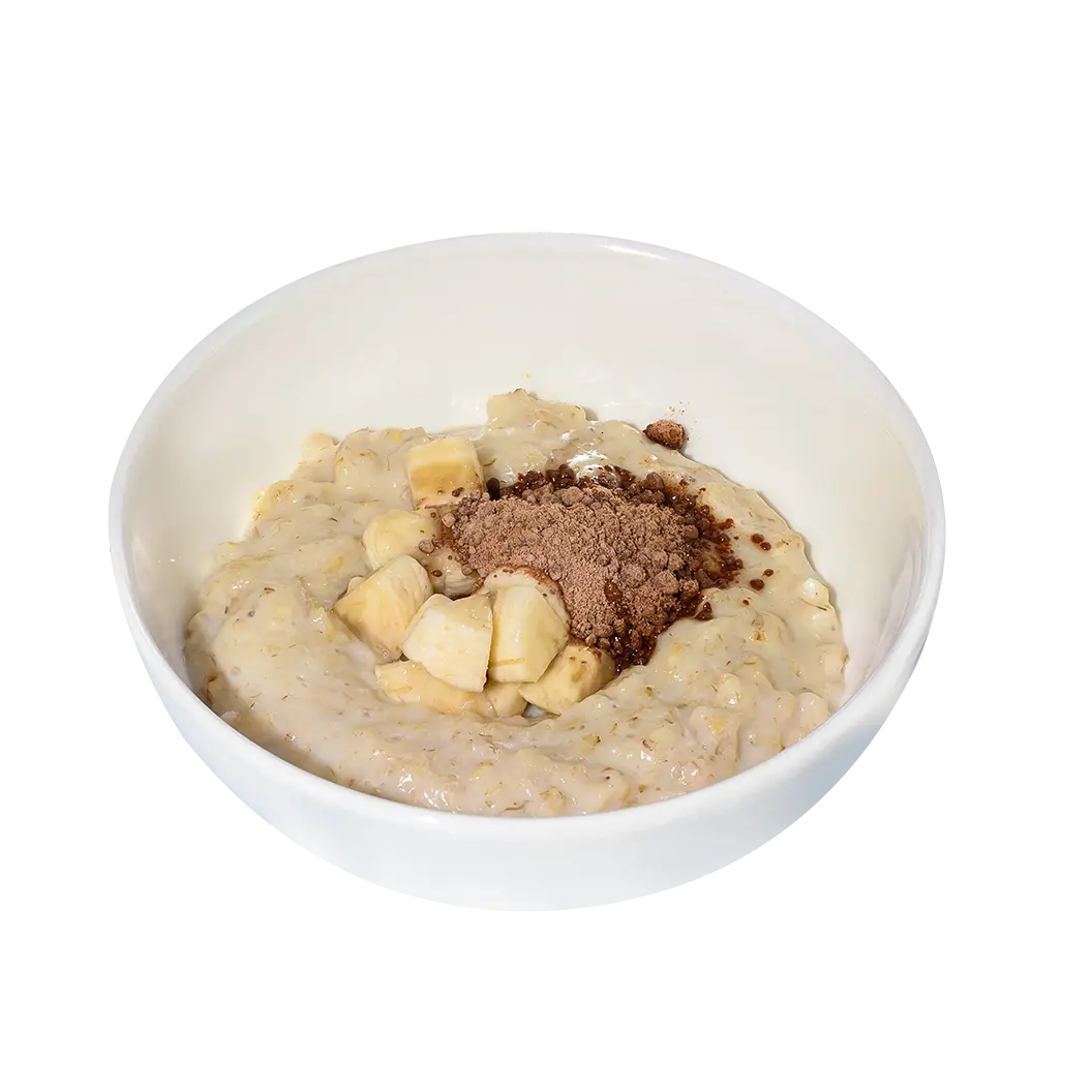 Мама Пицца: Овсяная каша с шоколадом и бананом