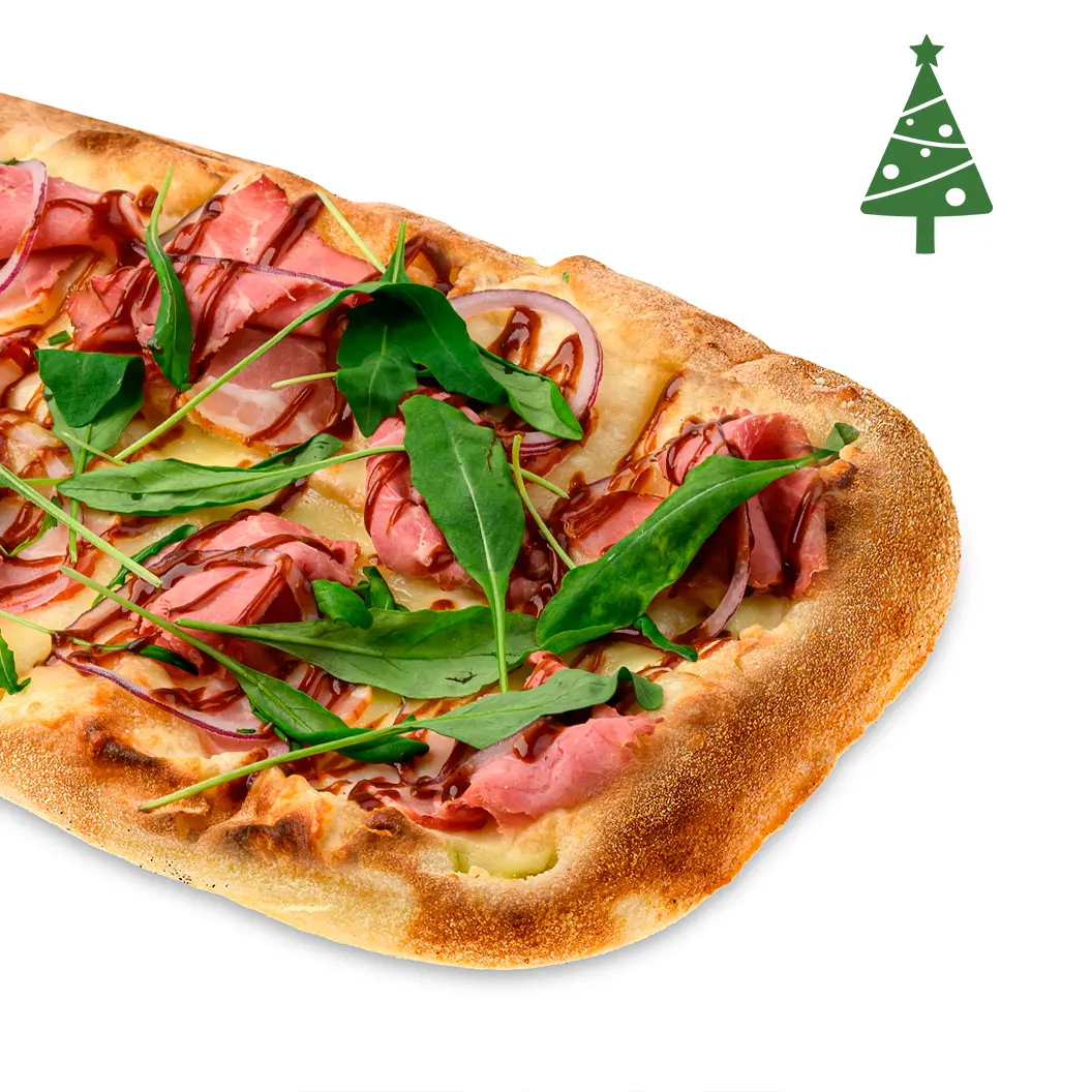 Мама Пицца: С говядиной и соусом барбекю