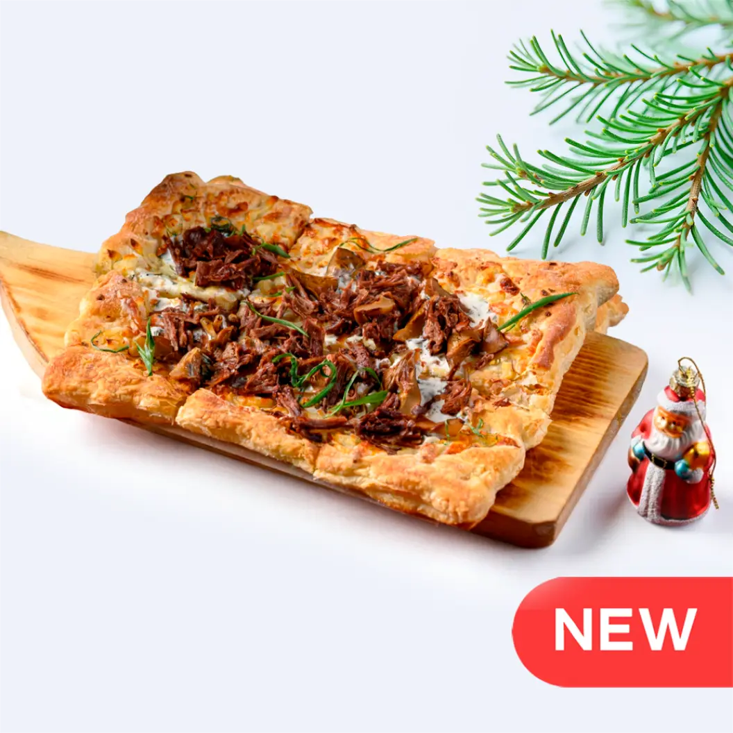 Ялта: Пеновани с томленой говядиной, рыжиками и сметаной