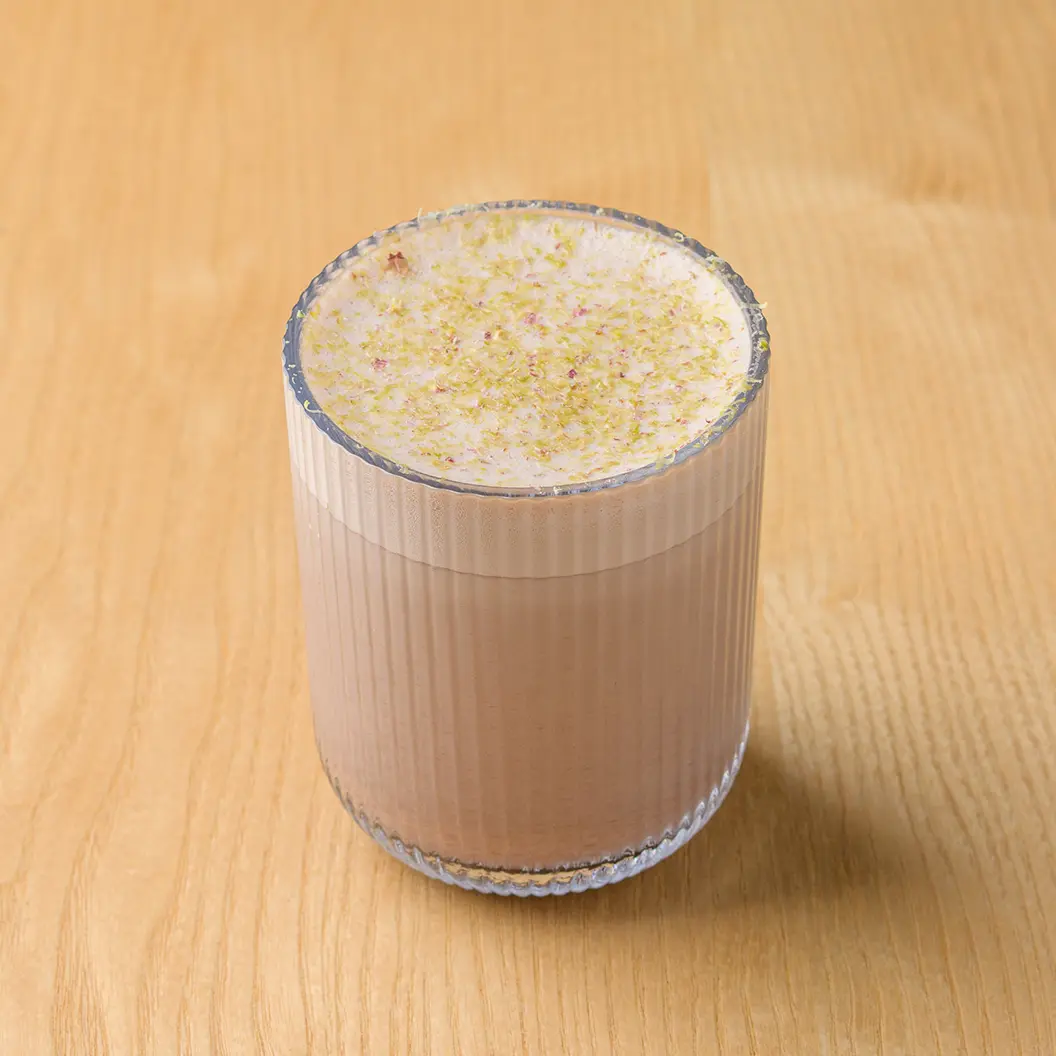 Кофе Семь: Фисташковый горячий шоколад с морской солью