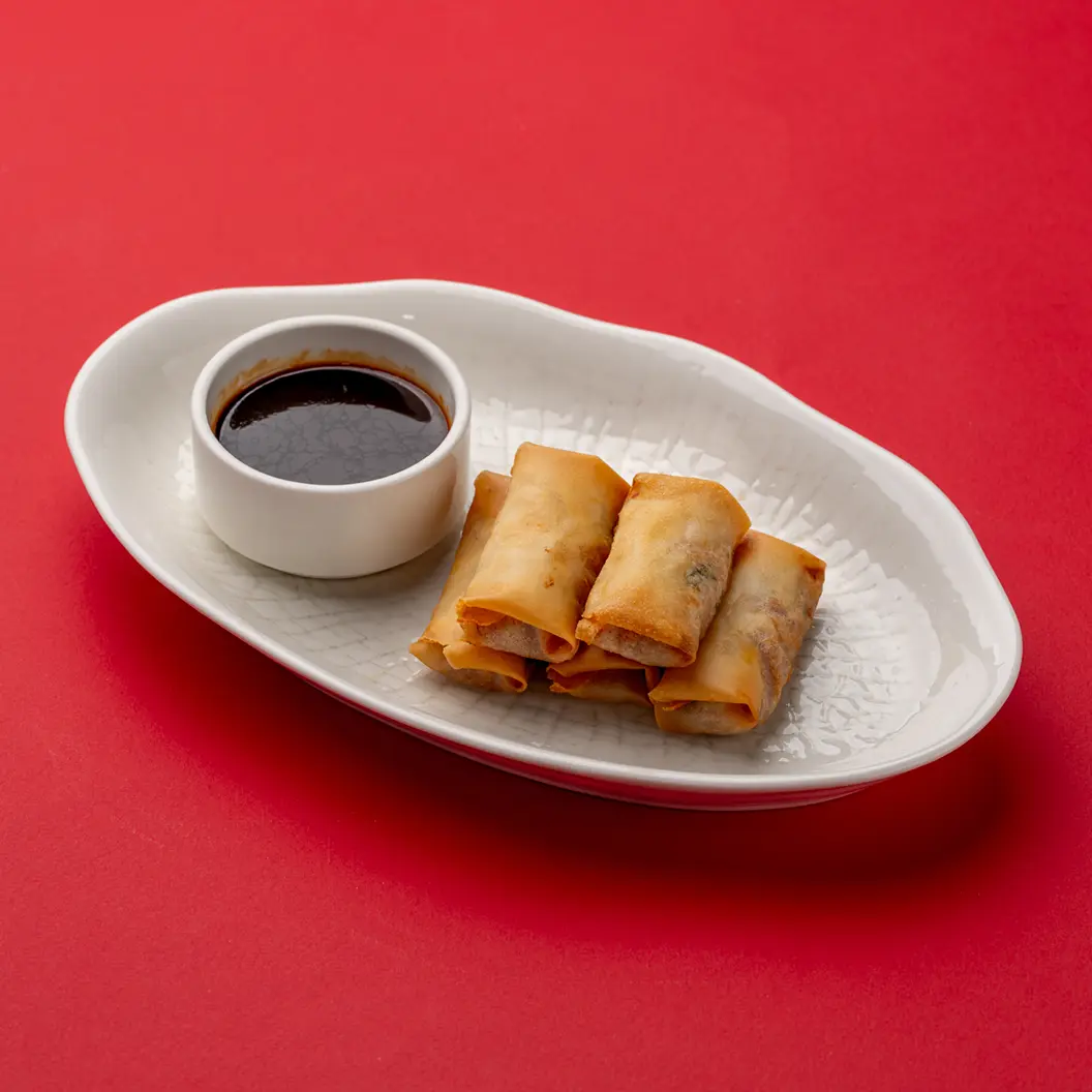 Луна и Черепаха: Спринг роллы со свининой и креветкой