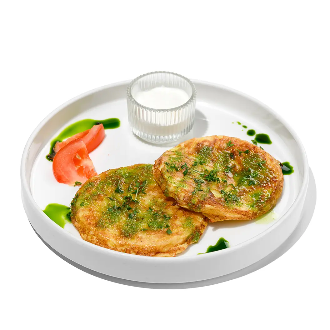 Frensis: Картофельные драники с копченой сметаной