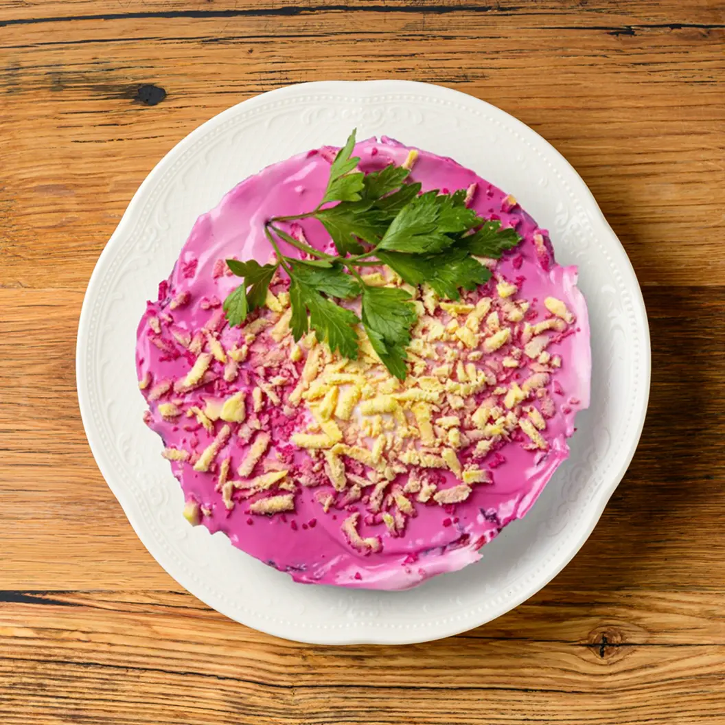 Сыр Бор: Сельдь под шубой с икрой сельди