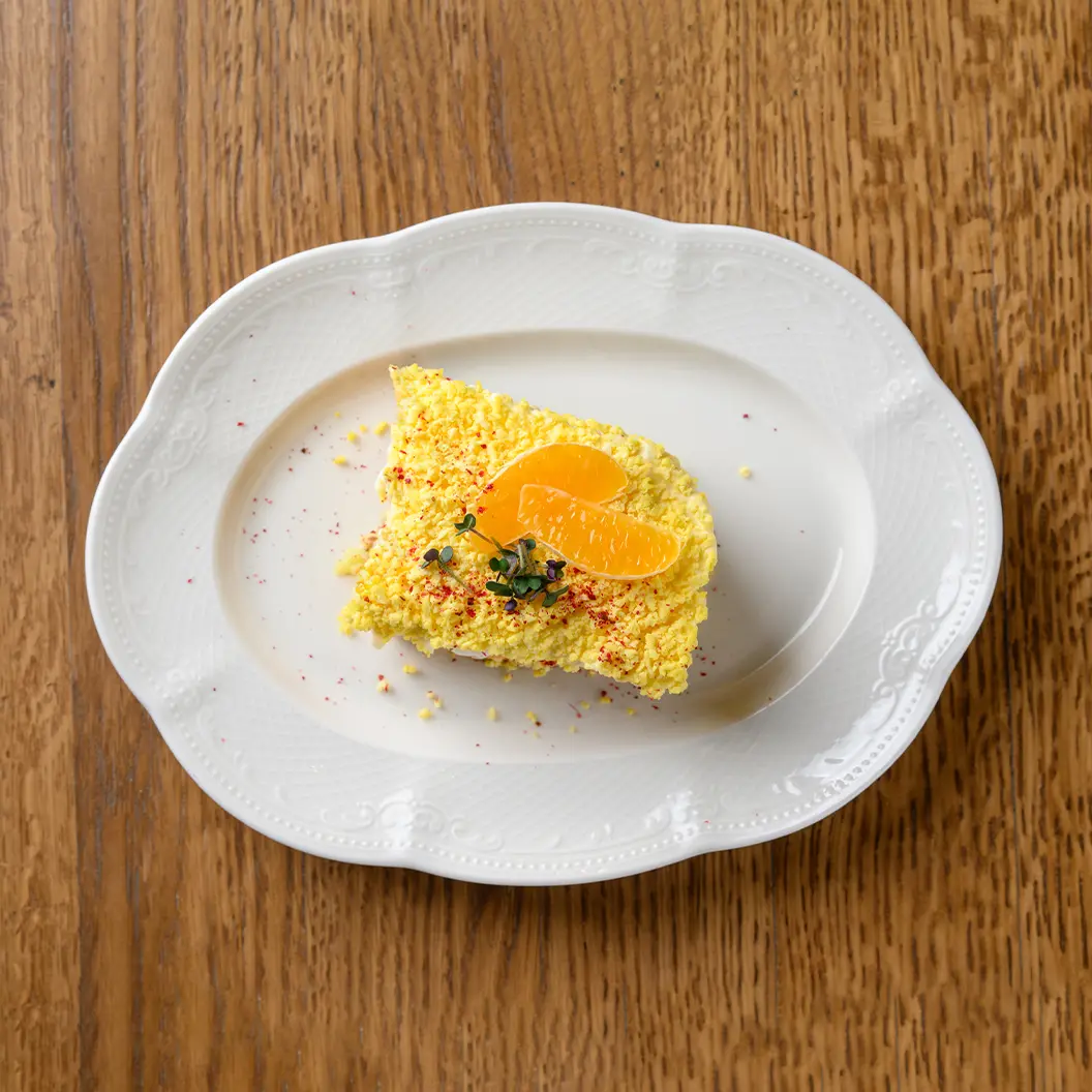 Сыр Бор: Мимоза с мандарином