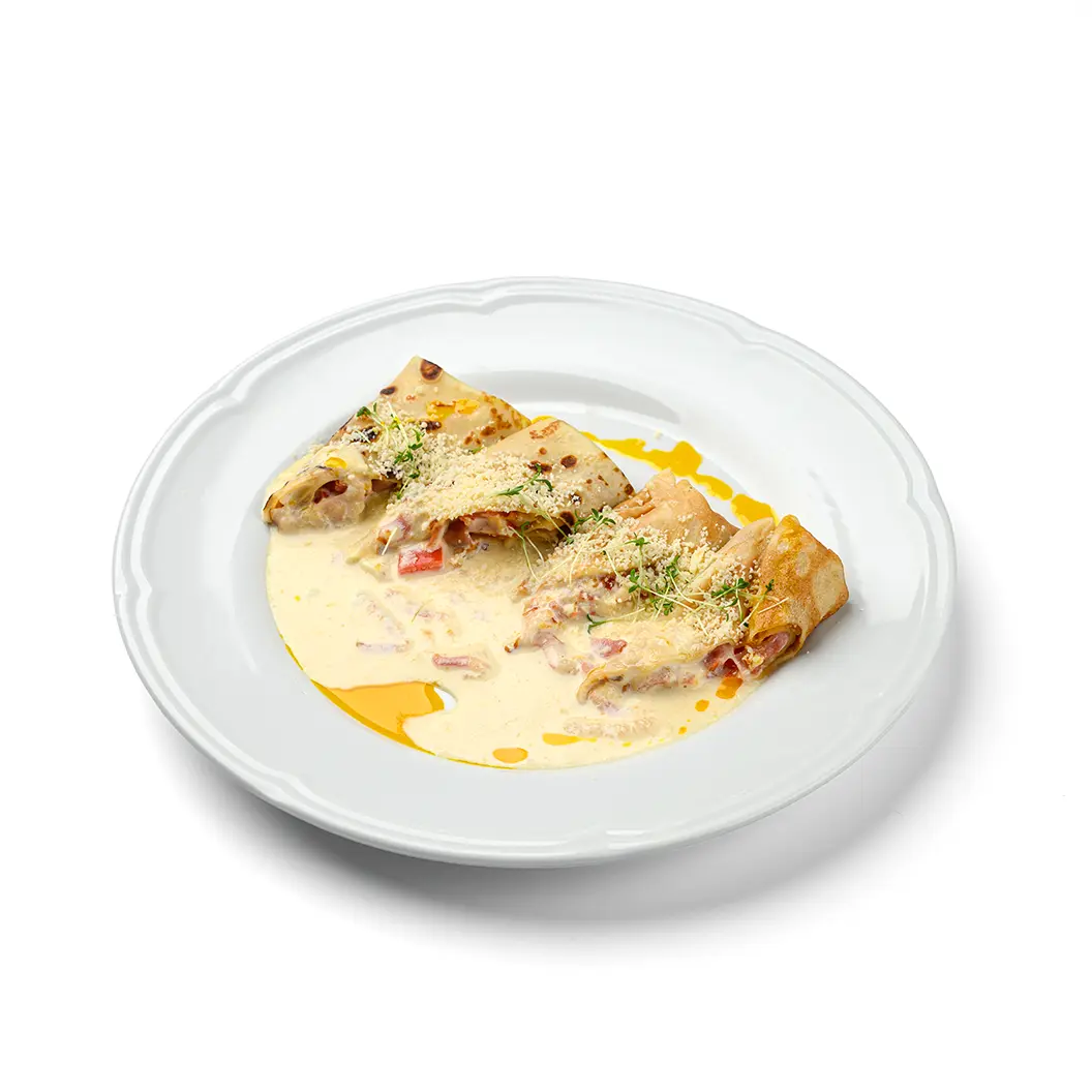 Frensis: Блины с ветчиной и сыром