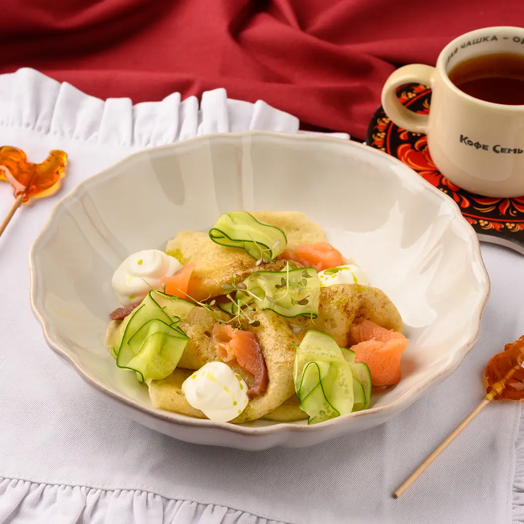 Кофе Семь: Табани с семгой