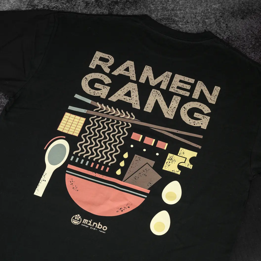 MINBO: Футболка RAMEN GANG