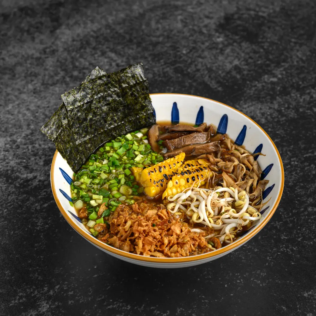 MINBO: Веган шио рамен на грибном бульоне