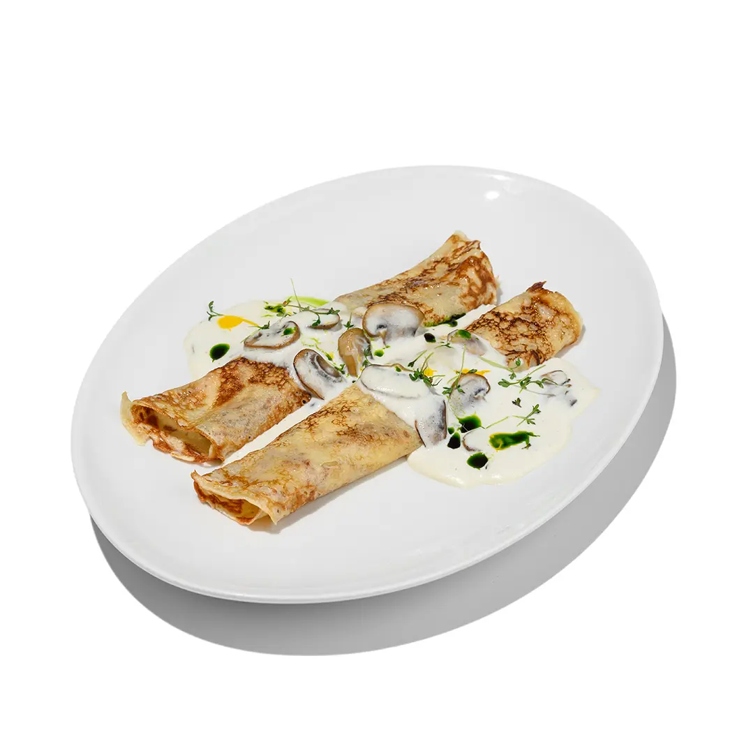 Frensis: Блины с курицей и грибами