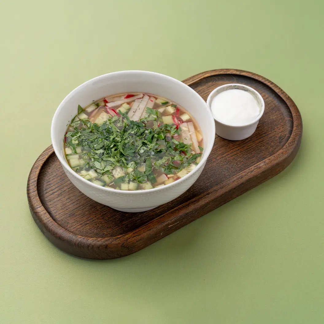 Нино играет в домино: Окрошка с телятиной