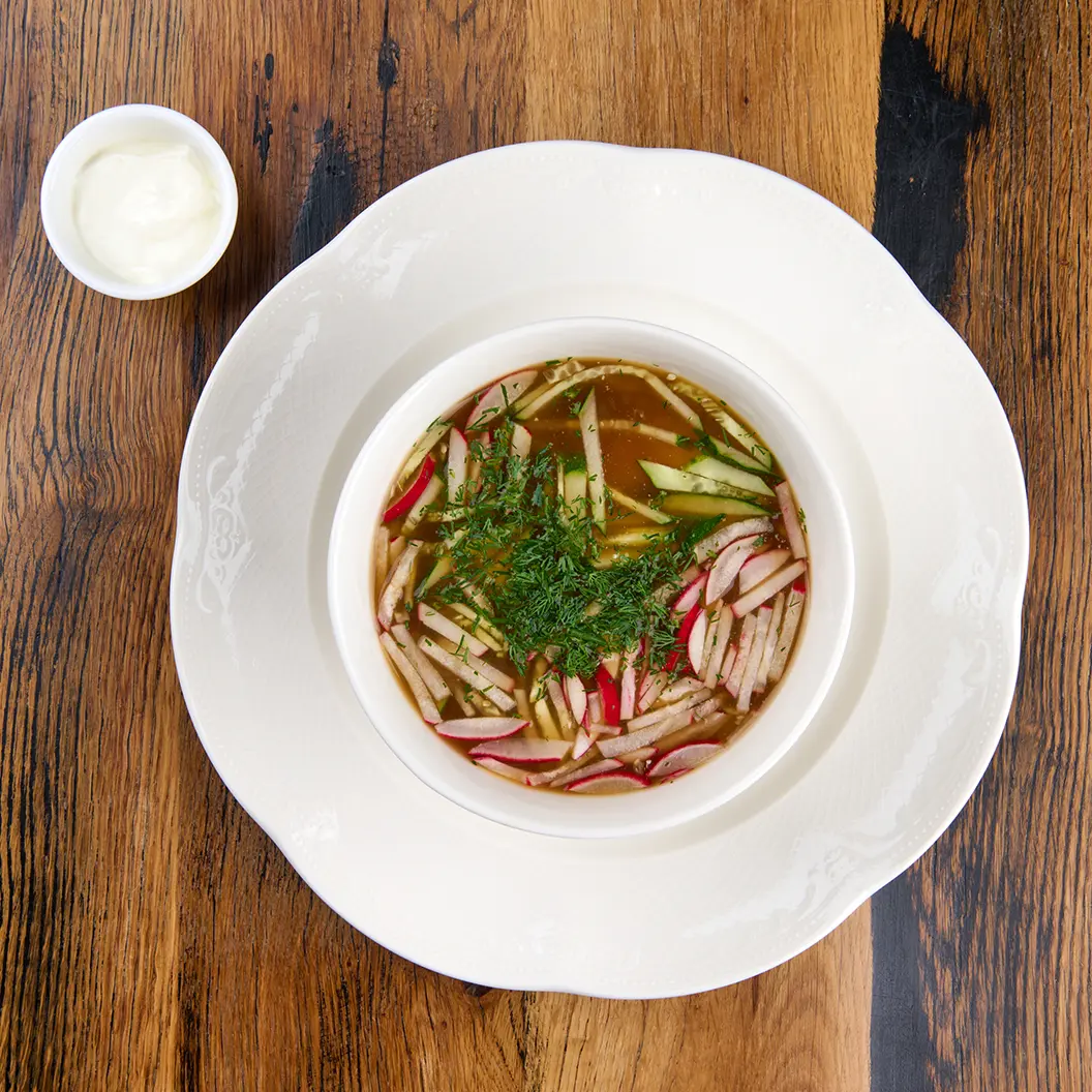 Сыр Бор: Окрошка с ветчиной