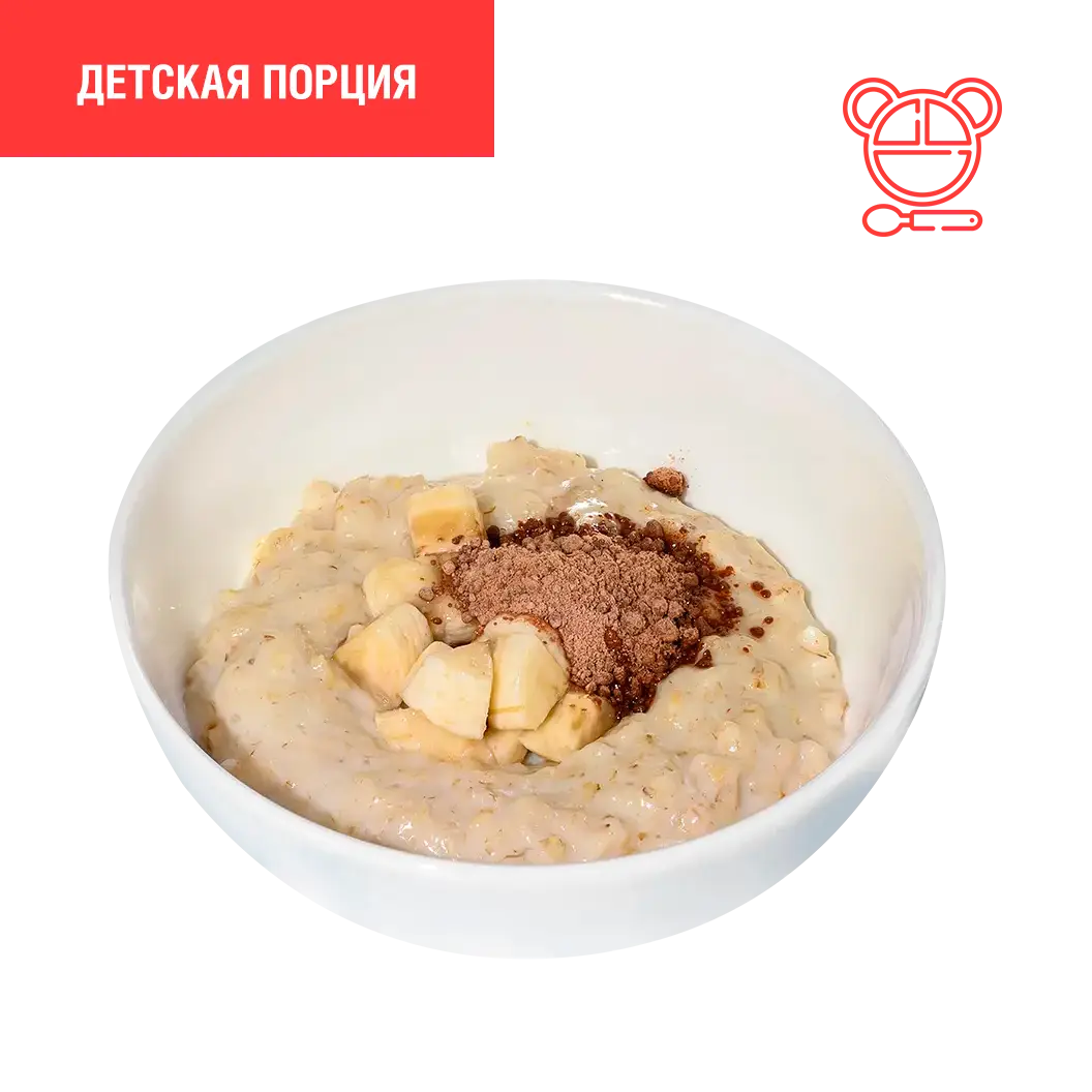 Мама Пицца: Овсяная каша с шоколадом и бананом