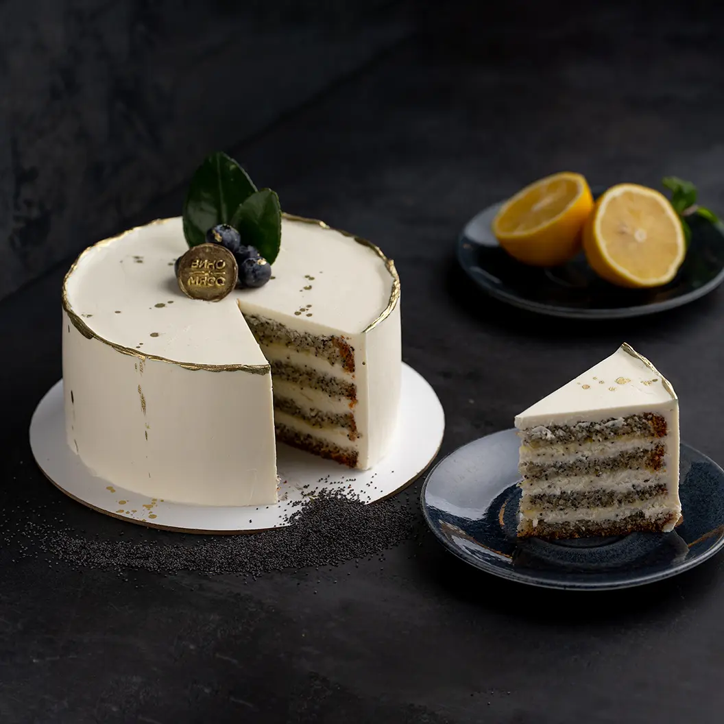 Вино и Мясо: Лимонно-маковый торт