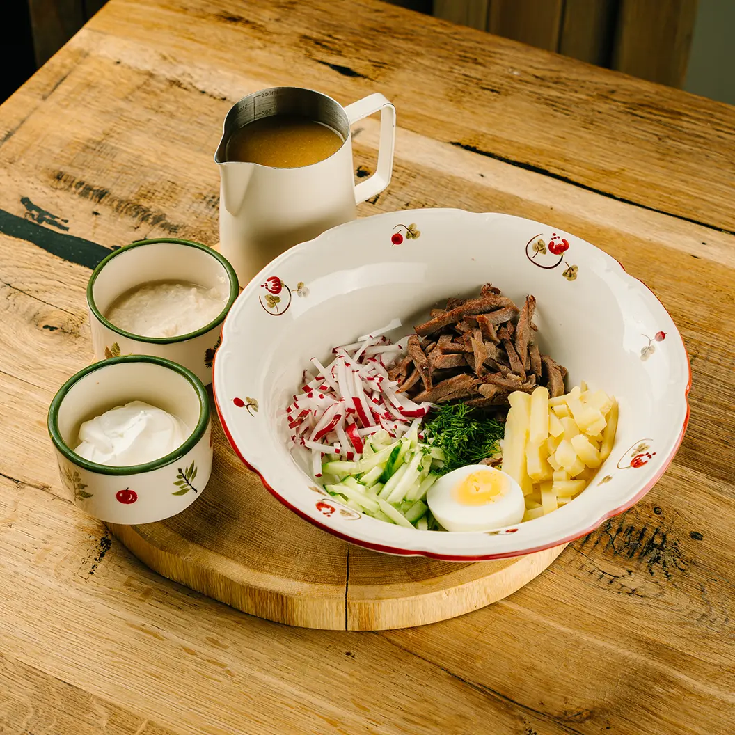 Сыр Бор: Окрошка с языком