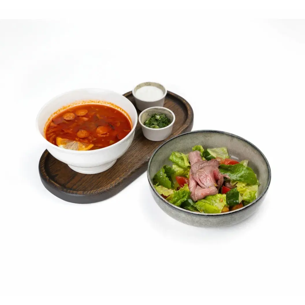 undefined: Комплексный ланч - салат и суп на выбор