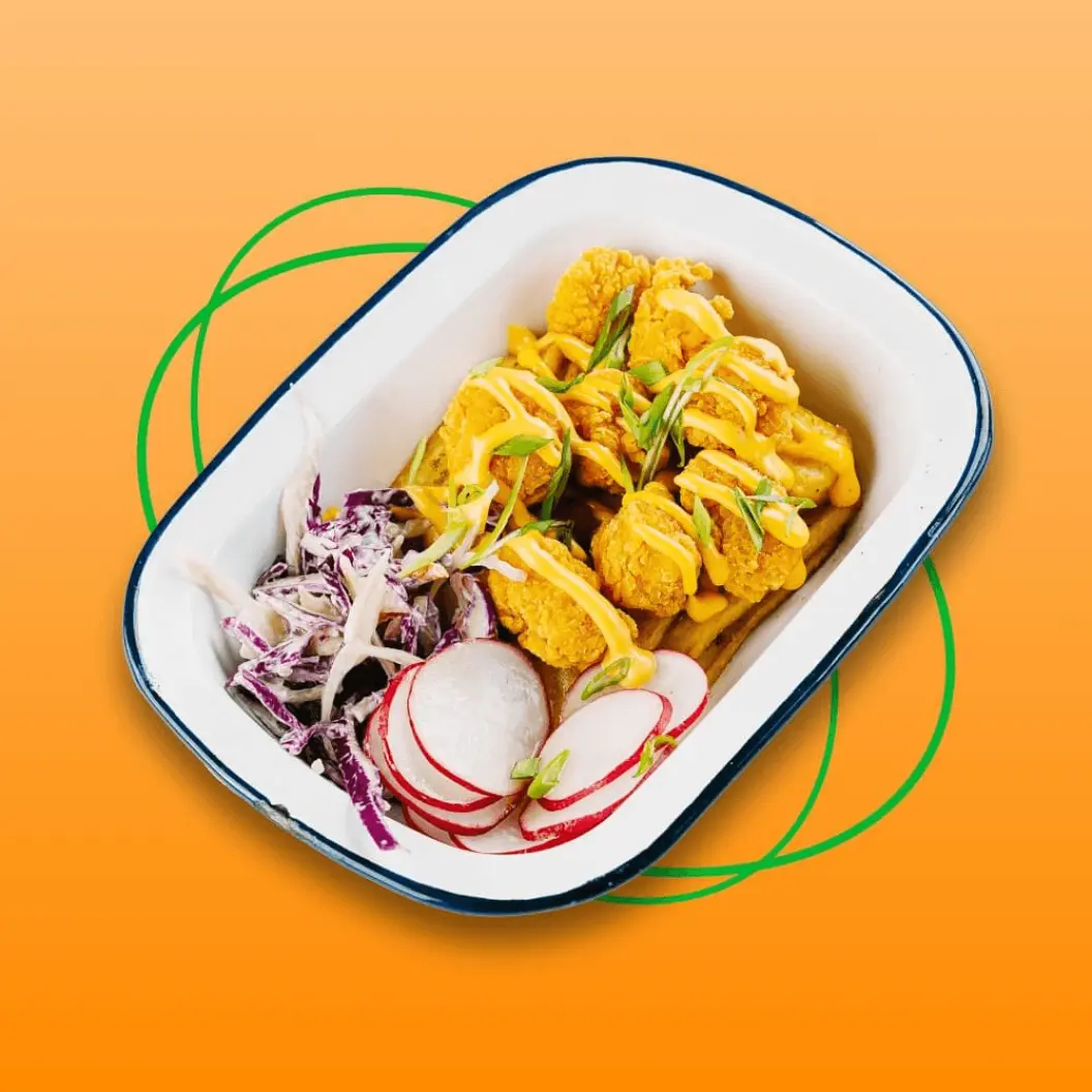 Ронни бургер-клуб: Френч фрайс с курицей