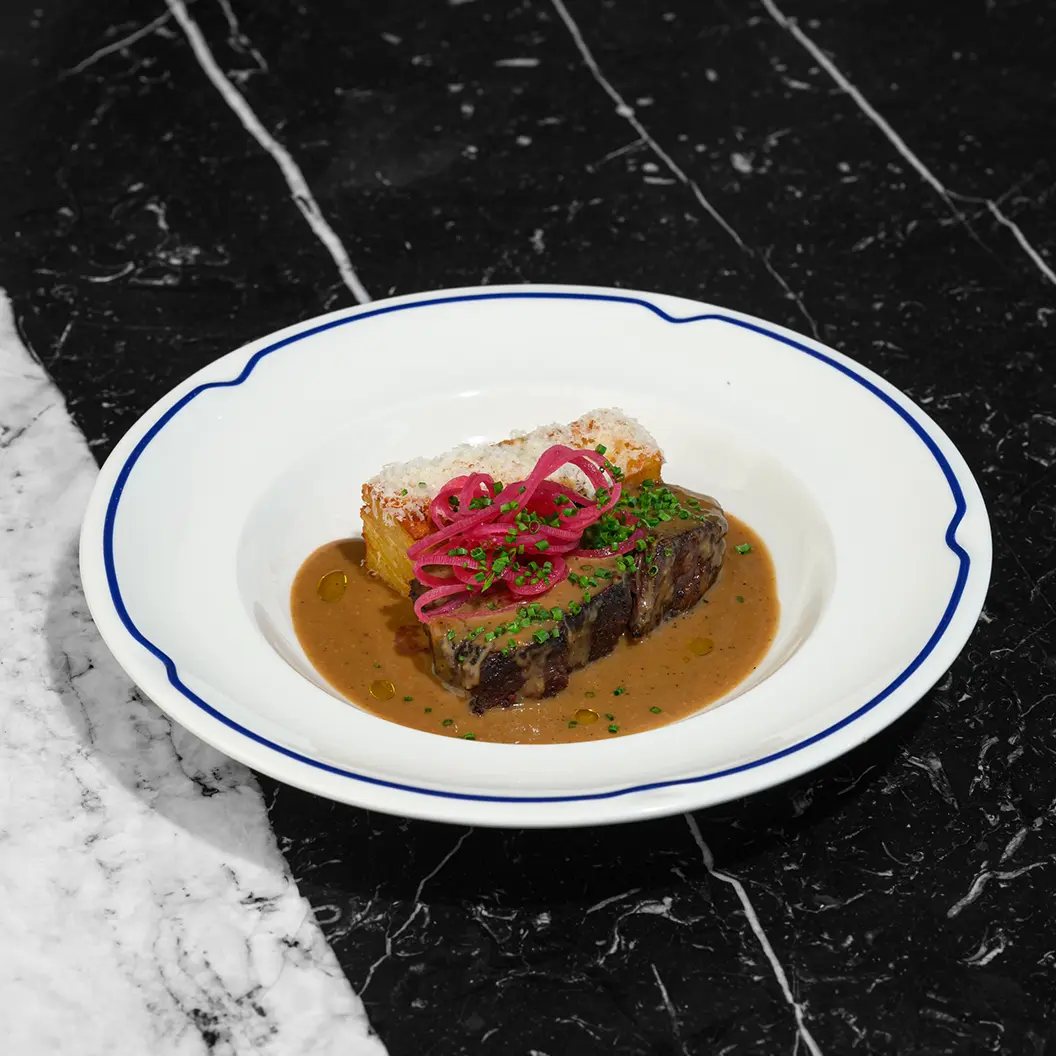 Пижоны: Говяжья щека с картофельным гратеном