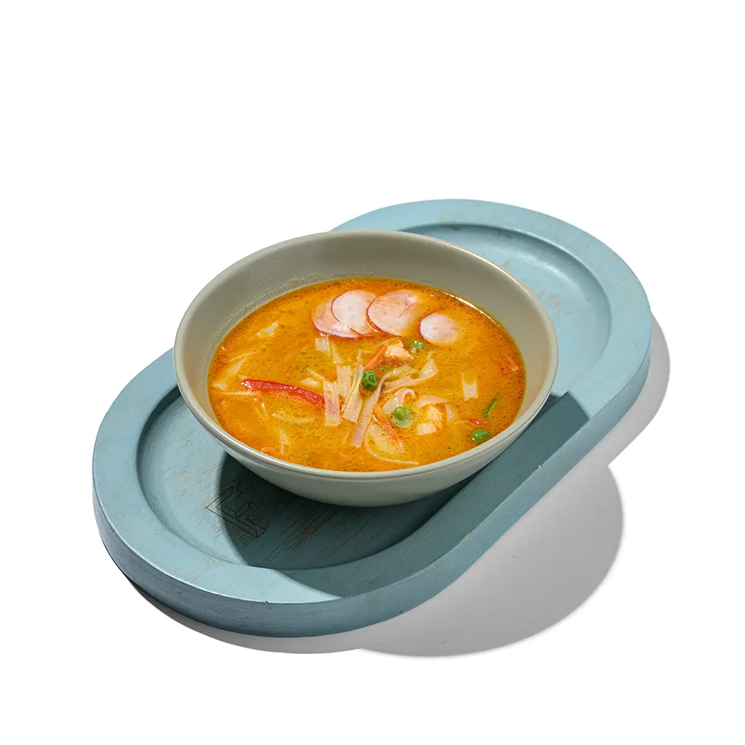 Frensis: Кокосовый суп с горошком и рисовой лапшой