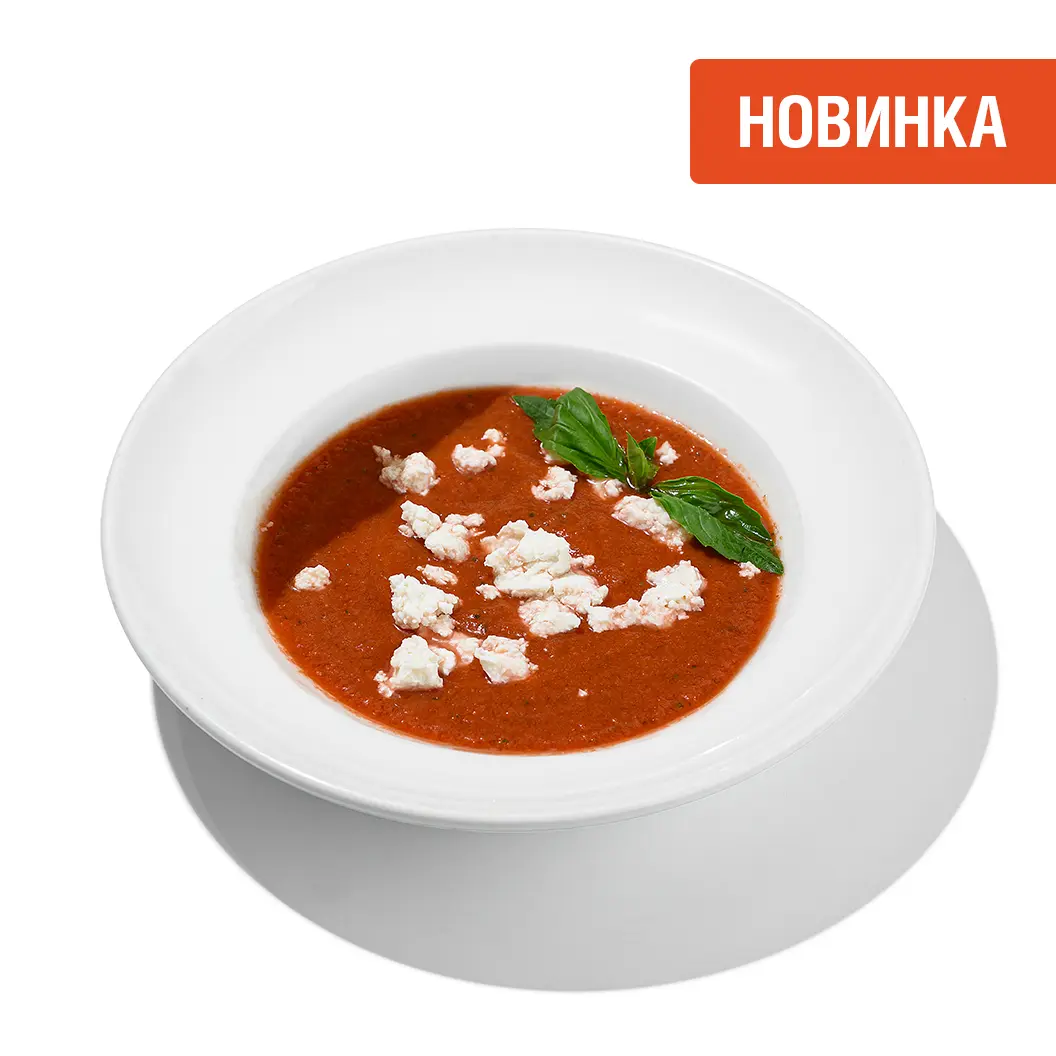 Мама Пицца: Гаспачо с рикоттой