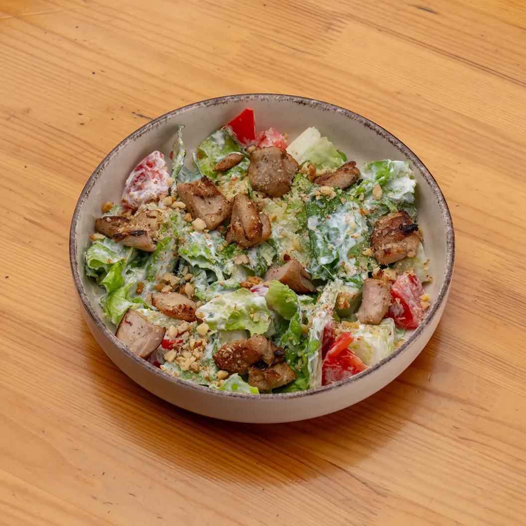 Луна и Черепаха: Салат с курицей и йогуртовой заправкой