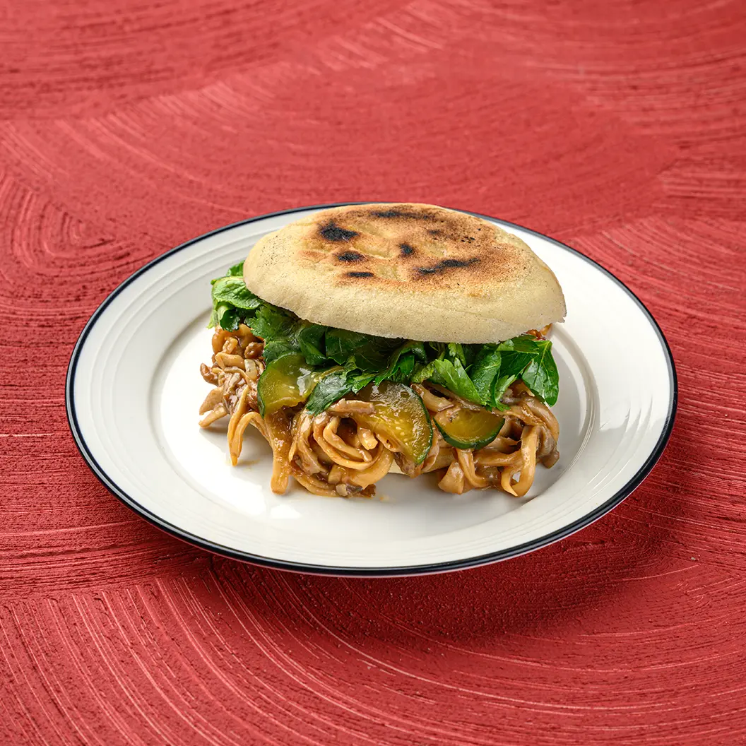 Игры Красных Тигров. Скоро открытие!: Бургер с грибами