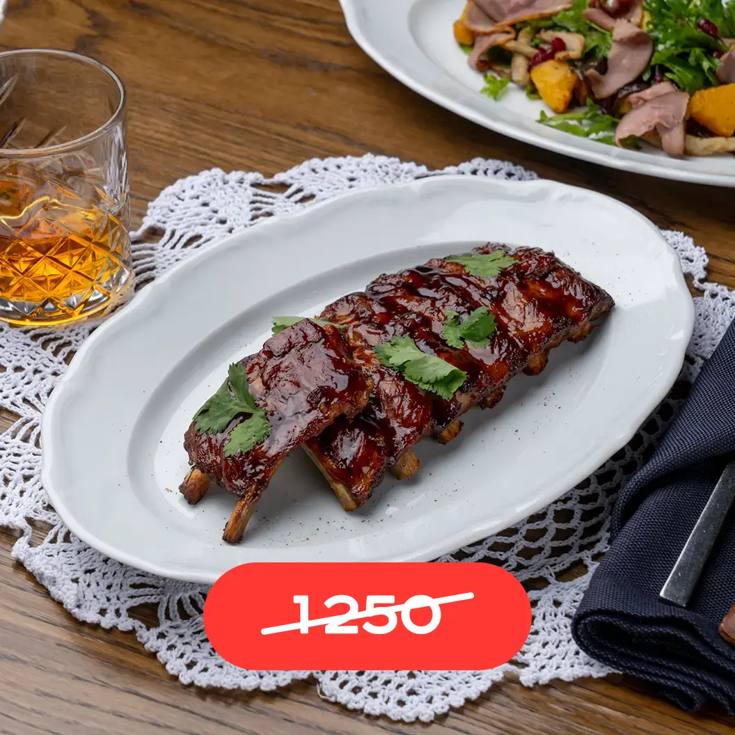 Вино и Мясо: Ребра в карамельной глазури