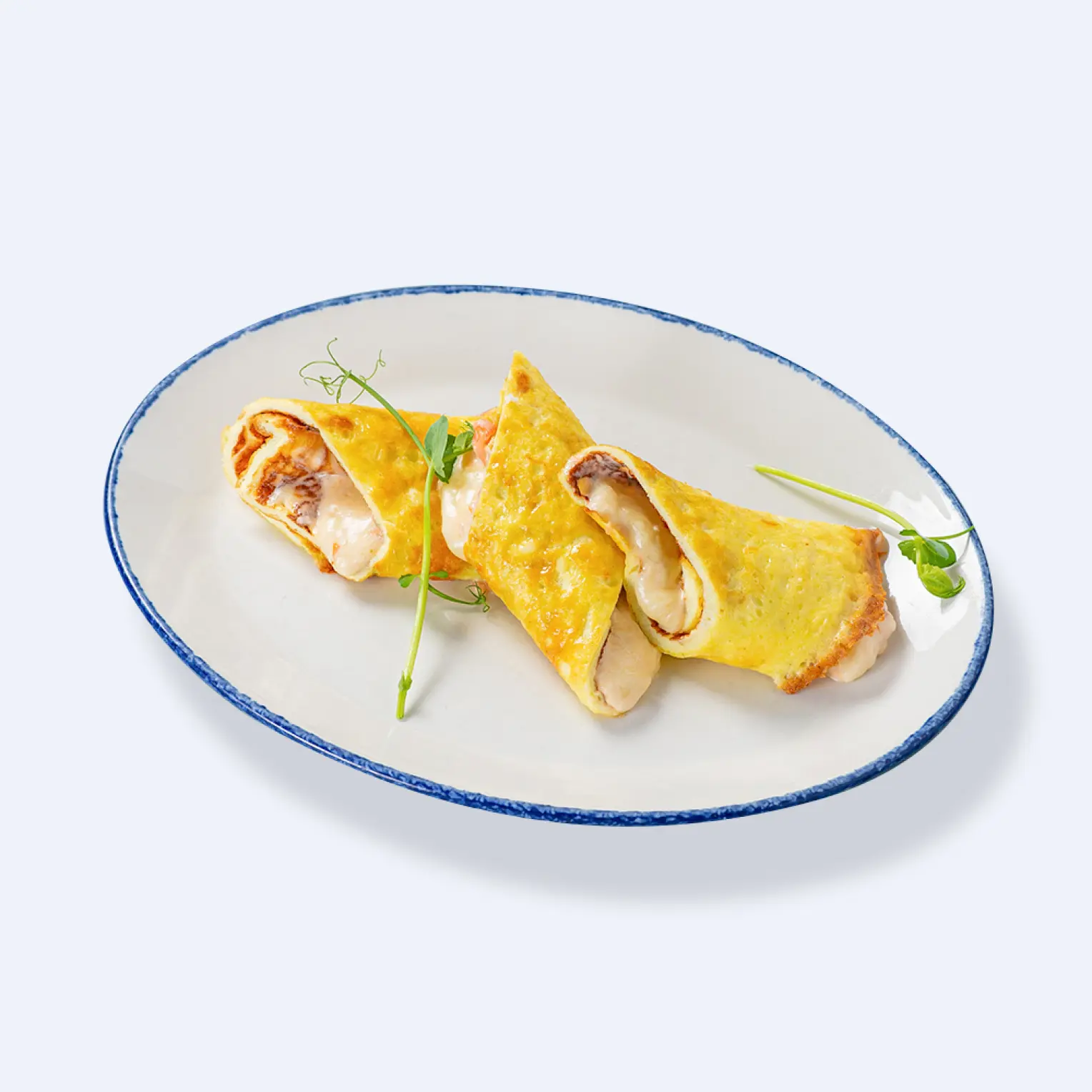 Ялта: Рулет из омлета с сыром и помидорами